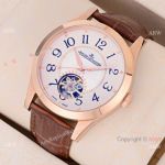 Fake Jaeger-LeCoultre Flying Tourbillon Rose Gold Arabic Watch 43mm